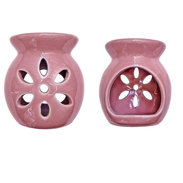 Αρωματιστής Κεραμικός Ροζ 8x8εκ. 24home 243012-5 (Υλικό